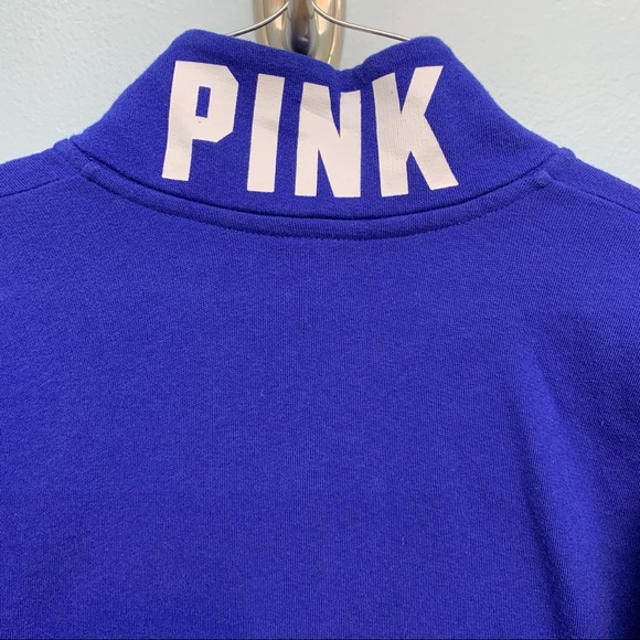 Victoria’s Secret Pink 1/4 zip raw hem long sleeve pullover - Picture 6 of 9